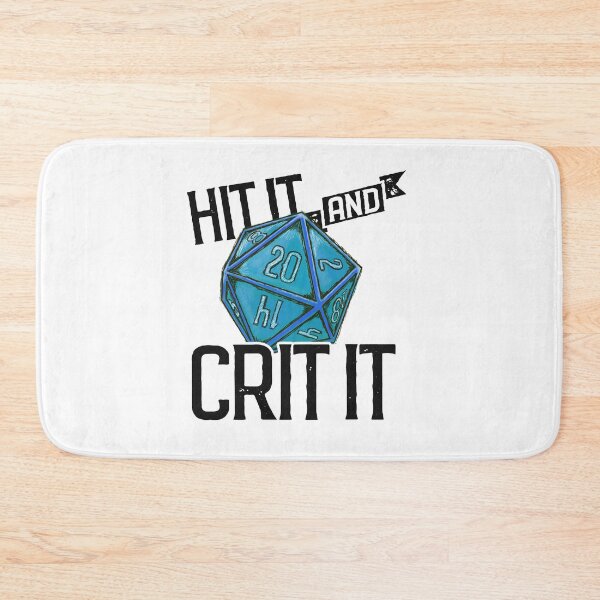 Item preview, Hit It & Crit It - Ice D20 designed and sold by RoamingGeek.