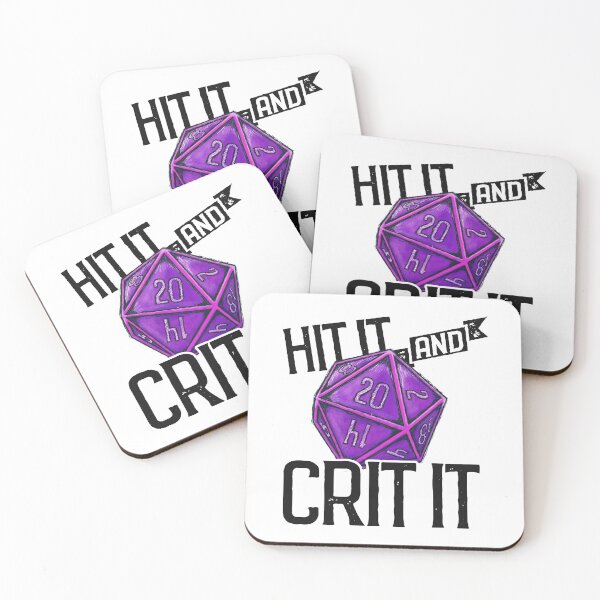 Item preview, Hit It & Crit It - Regal D20 designed and sold by RoamingGeek.