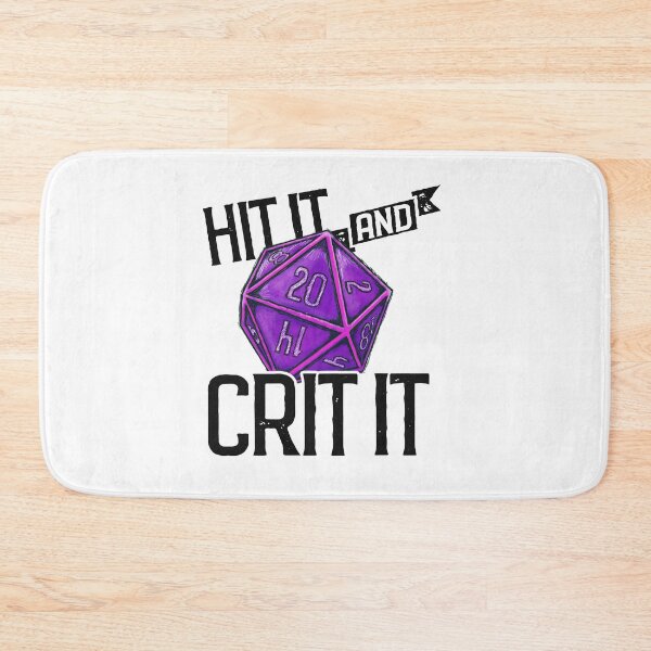 Item preview, Hit It & Crit It - Regal D20 designed and sold by RoamingGeek.
