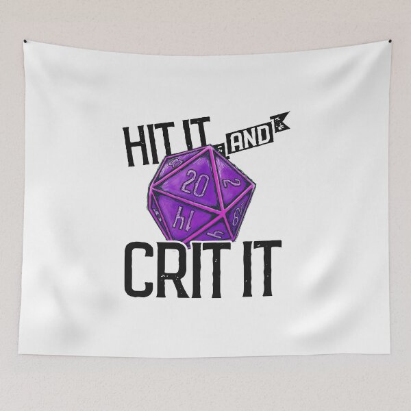Item preview, Hit It & Crit It - Regal D20 designed and sold by RoamingGeek.