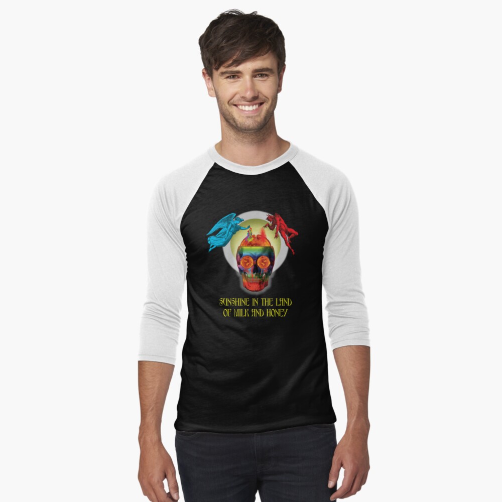 Sunshine In The Land Of Milk And Honey Baseball ¾ Sleeve T-Shirt