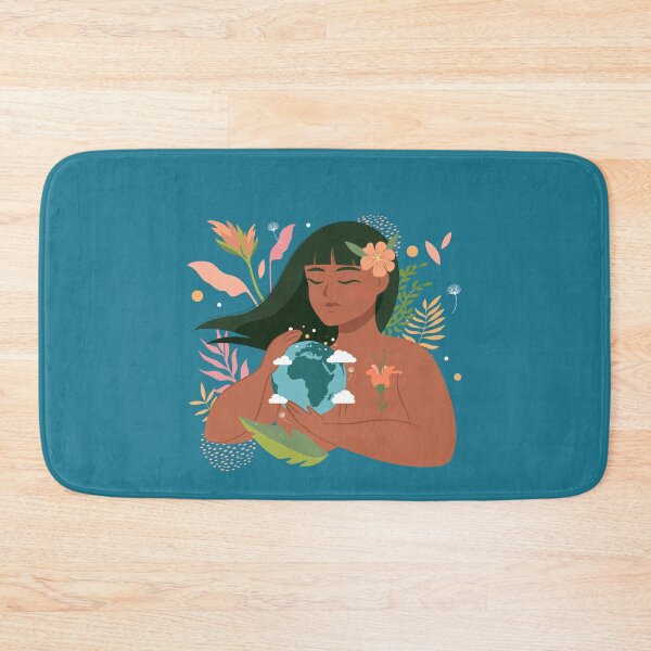 Item preview, Woman Hugging Earth Floral  designed and sold by Maria Simone.