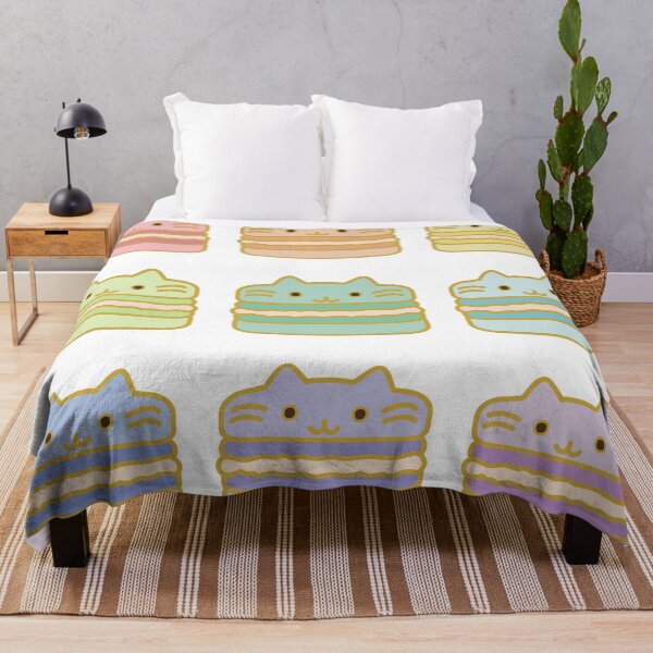 Item preview, Rainbow Macaron Kitty Cat Dessert designed and sold by arturekdesign.