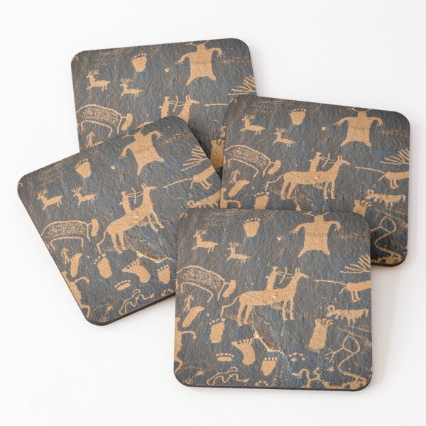 Item preview, Petroglyphs on newspaper rock in Canyonlands national park, Utah, USA designed and sold by flariv.