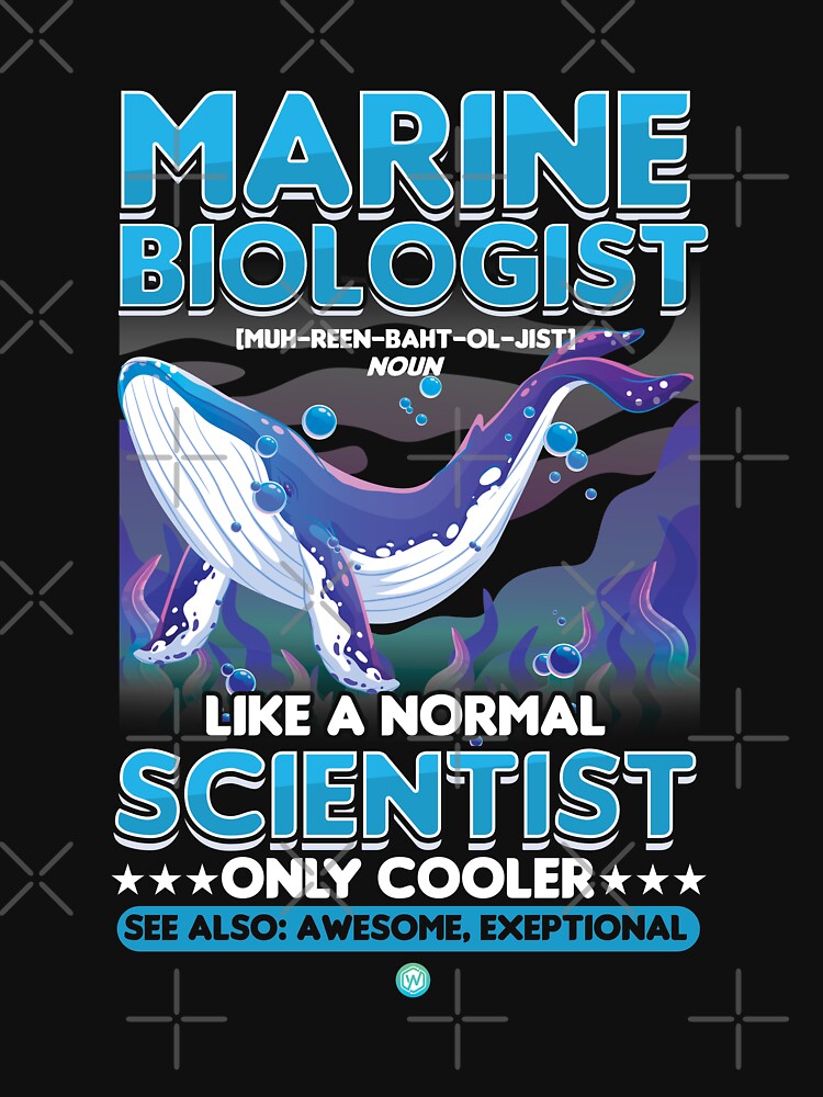 "funny Marine Biologist Gift" Fitted TShirt by woormle Redbubble