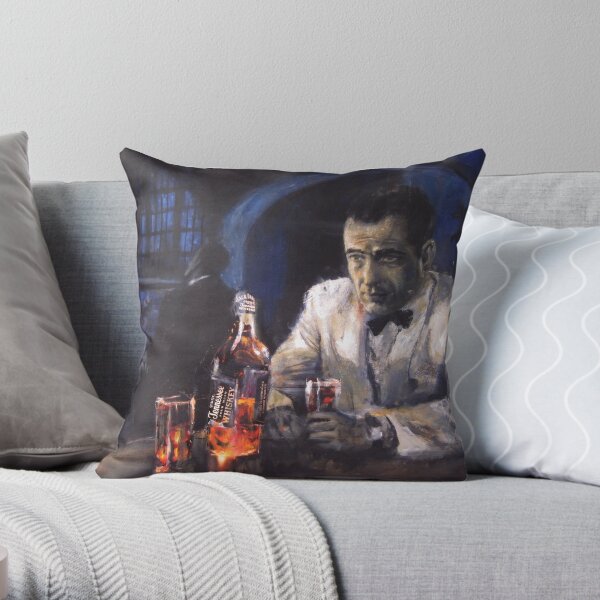Humphrey Bogart in Casablanca Throw Pillow