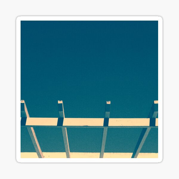 Item preview, Colorful wooden shelter and sunshade construction, small village, Santorini island, Greece designed and sold by Santorini Gallery.