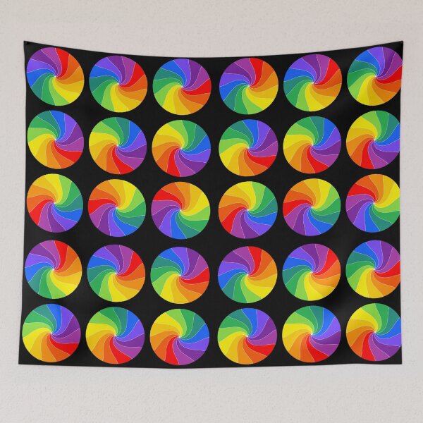 Item preview, Twelve Color Wheel, a Happy Twirled Rainbow designed and sold by SirLeeTees.