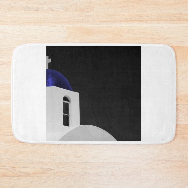 Item preview, Traditional church dome, blue, small village, Santorini, Greece designed and sold by Santorini Gallery.