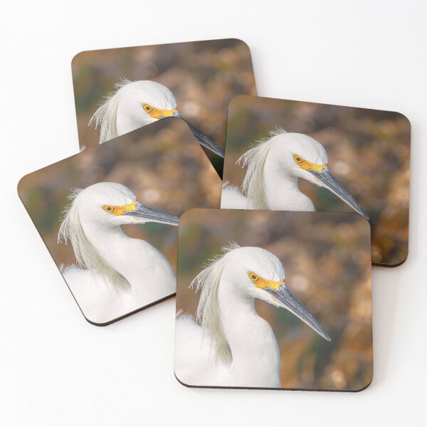 Item preview, snowy egret portrait designed and sold by jvnimages.