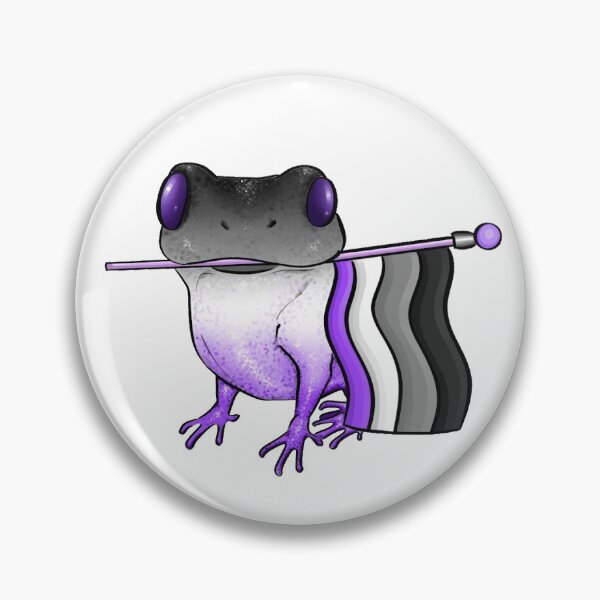 Item preview, Asexual Pride Flag Frog designed and sold by oh-hey-its-liv.