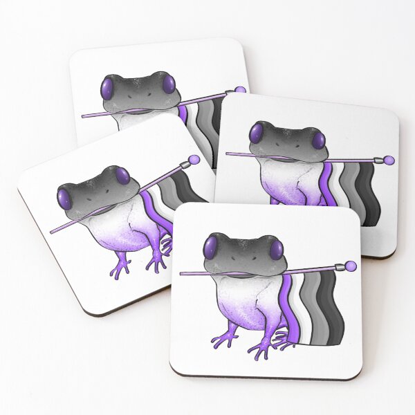 Item preview, Asexual Pride Flag Frog designed and sold by oh-hey-its-liv.