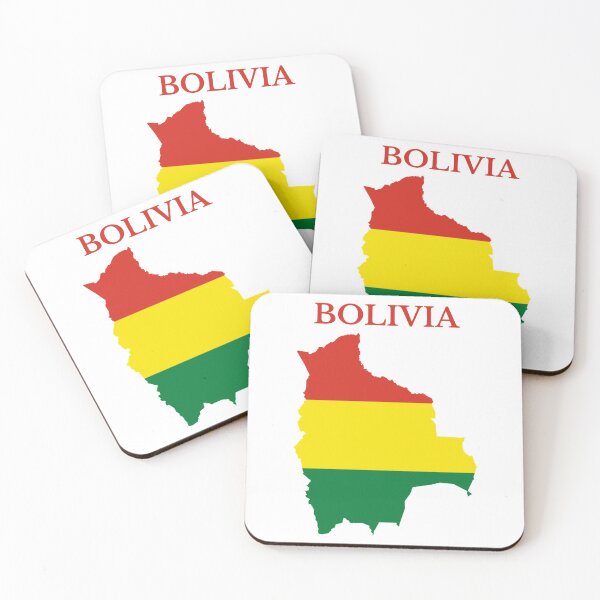 Item preview, Bolivia flag map designed and sold by marosharaf.