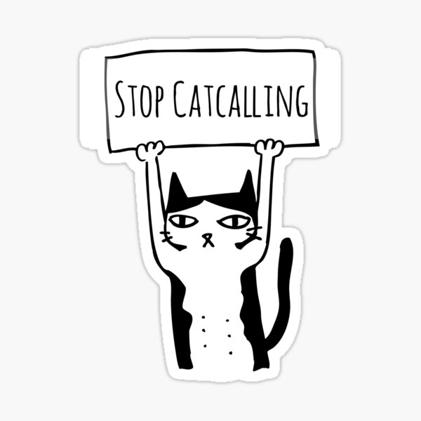 Stop Catcalling Stickers | Redbubble