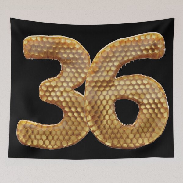 Item preview, 36 Number 3d Honey Numbers Font designed and sold by HelloFromAja.