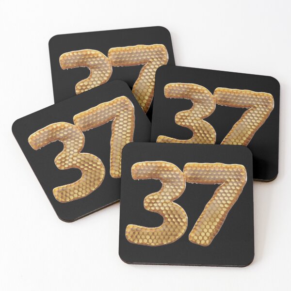 Item preview, 37 Number 3d Honey Numbers Font designed and sold by HelloFromAja.