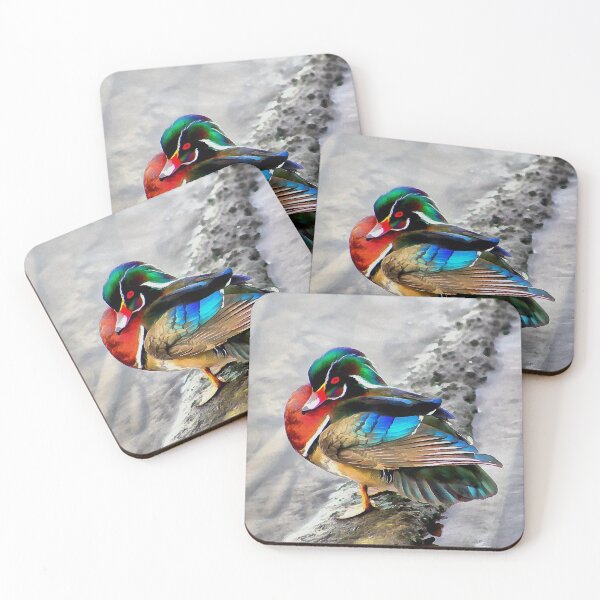 Item preview, Wood Duck with Watercolor Effects designed and sold by SeaChangeDesign.