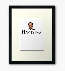 Harvesting Mitt Romney 2012 Framed Print