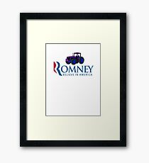 Harvesting Mitt Romney 2012 Framed Print