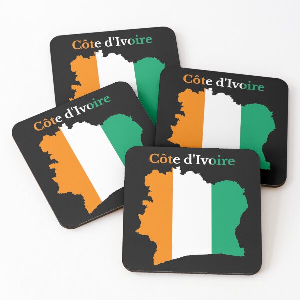 Item preview, Côte d'Ivoire, Ivory Coast, Map Flag designed and sold by marosharaf.