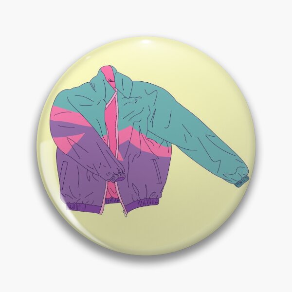 Item preview, Retro/vintage pink, purple, teal colorblock windbreaker designed and sold by thicker than  a sticker.