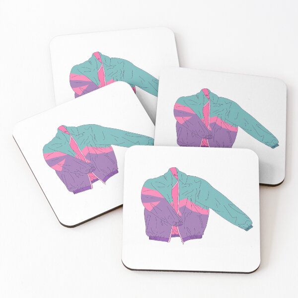 Item preview, Retro/vintage pink, purple, teal colorblock windbreaker designed and sold by thicker than  a sticker.