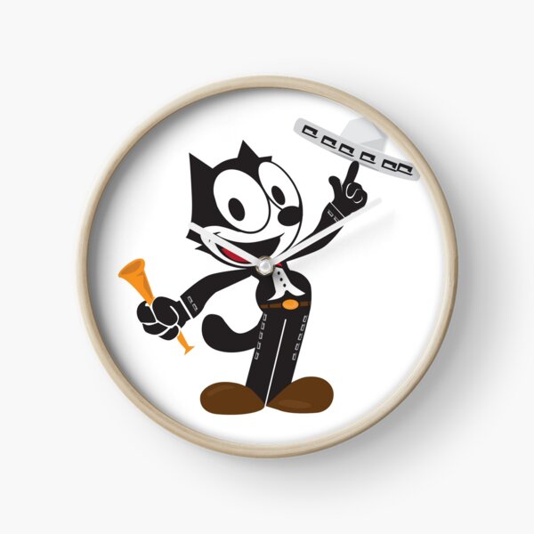 Horloges Sur Le Theme Cat Felix Redbubble