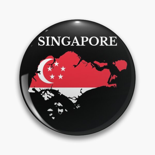 Artikelvorschau, Singapur Karte Flagge entworfen und verkauft von marosharaf.