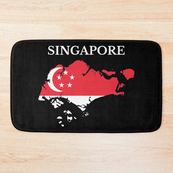 Item preview, Singapore Map Flag designed and sold by marosharaf.