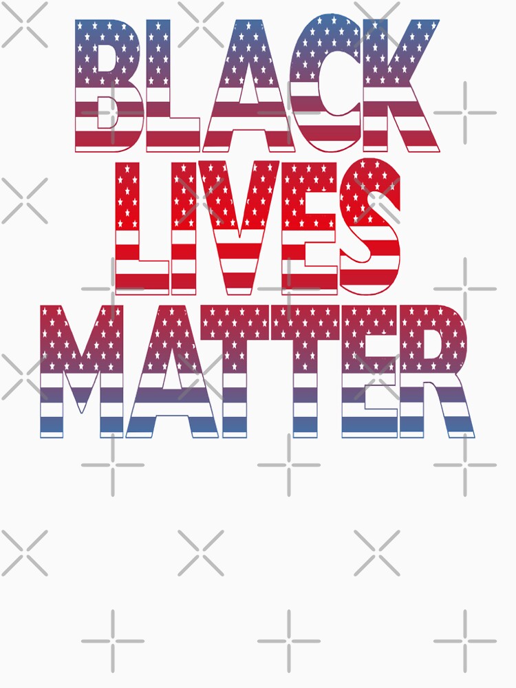 Black Lives Matter (Fight Injustice • Walk With Us Slogan • Red and Blue) by SassyClassyMe