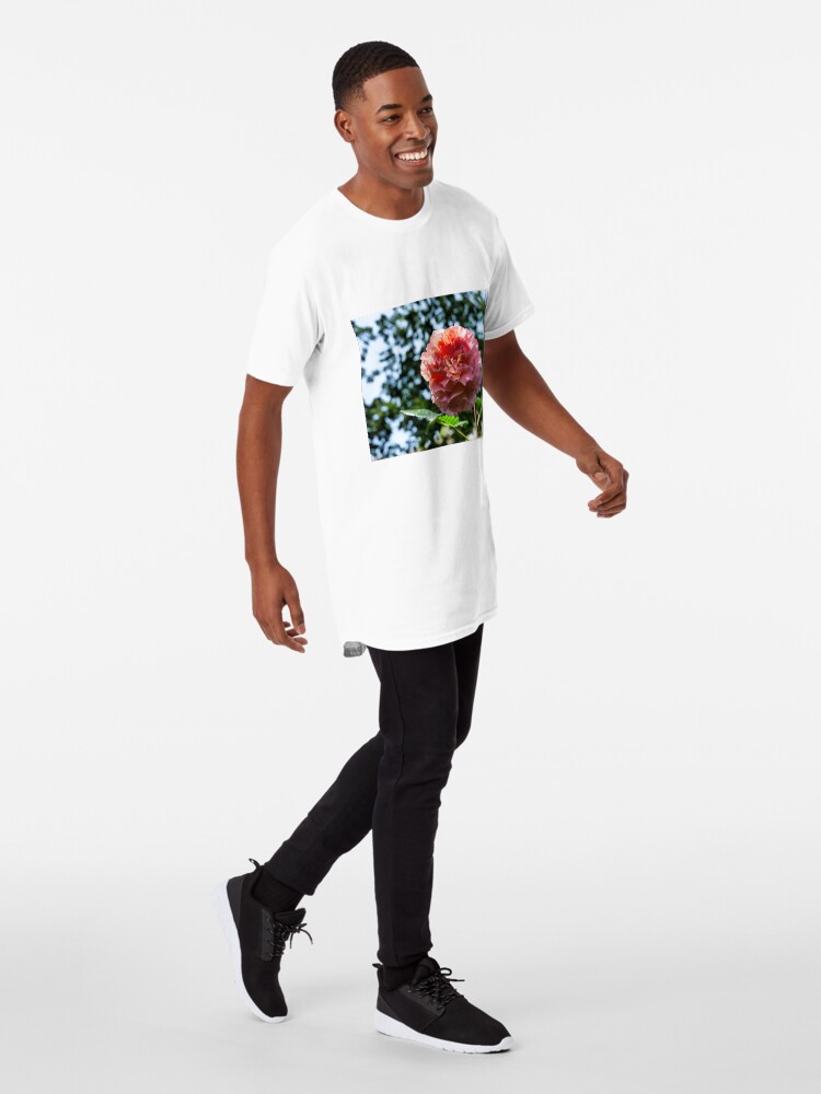 Alternate view of Pink Rose with bokeh Long T-Shirt
