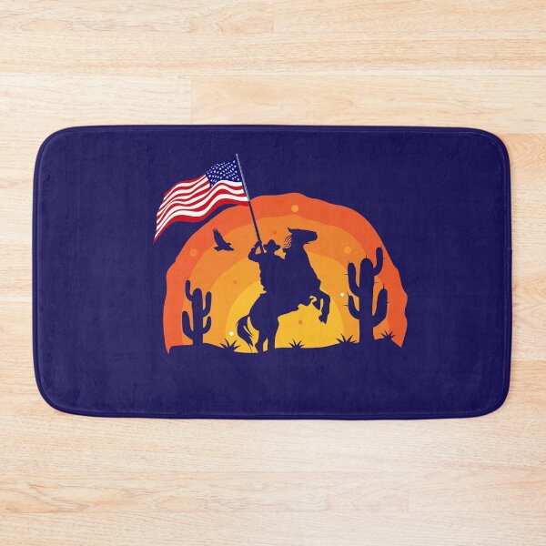 Item preview, Cowboy Sunset American Flag US Army Military History Gift designed and sold by peter2art.