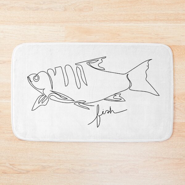 Item preview, Fish Line Art designed and sold by WeeraS.