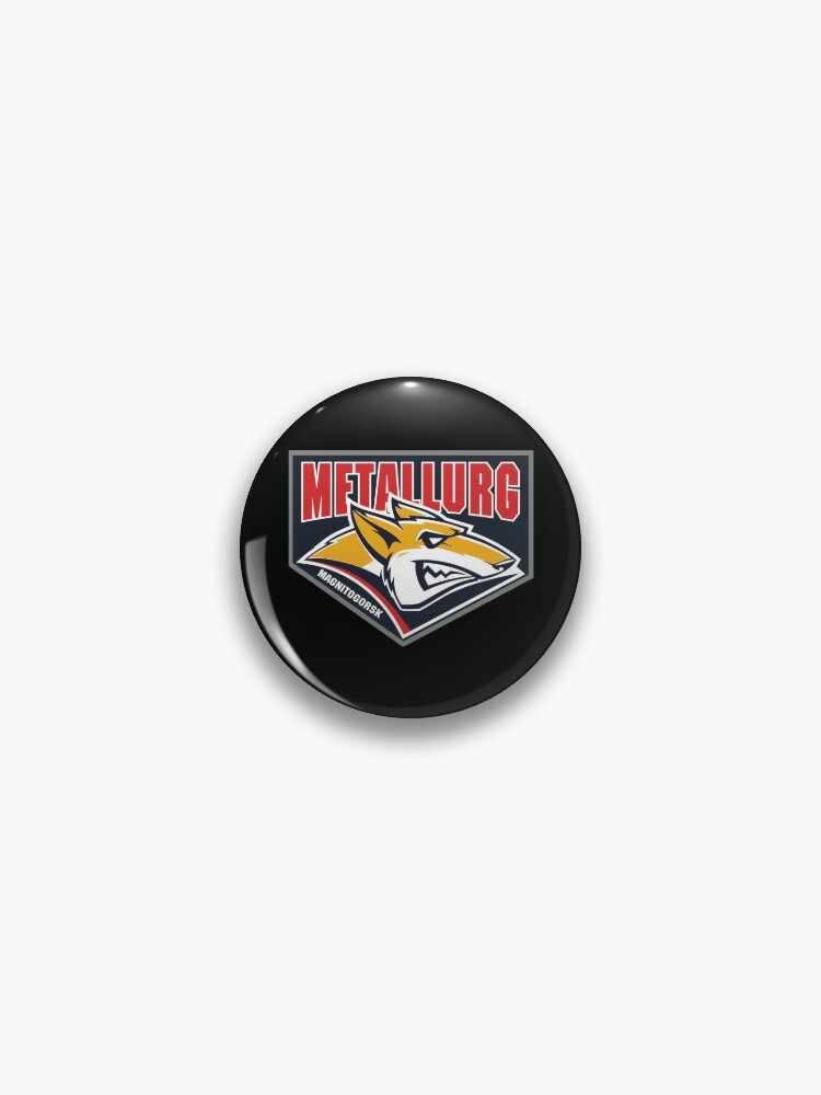 Russian Ice Hockey club KHL team Metallurg Magnitogorsk pin badge HC. 