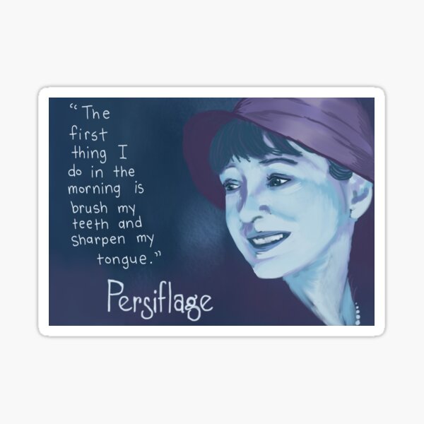 Persiflage - Dorothy Parker Sticker