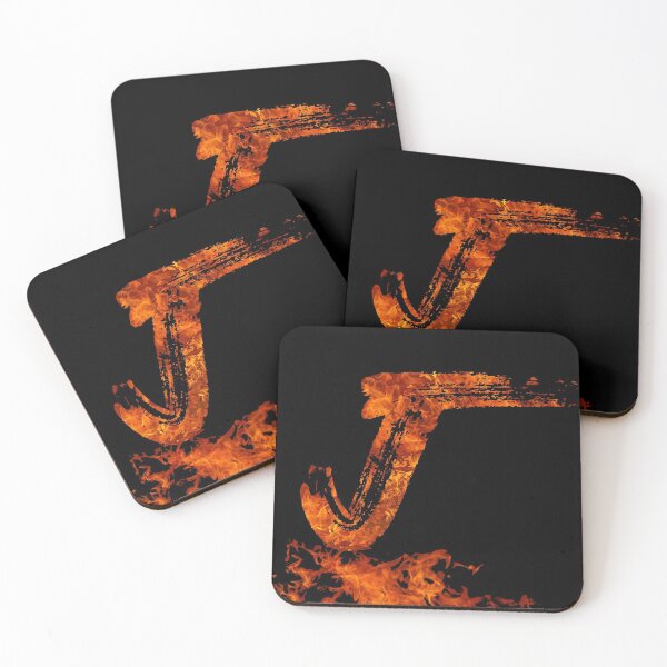 Item preview, Burning on Fire Letter J designed and sold by hatimelhag.