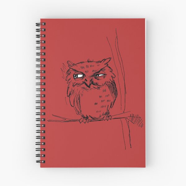 Item preview, Grumpy Owl Line Art Illustration designed and sold by rohanch24.