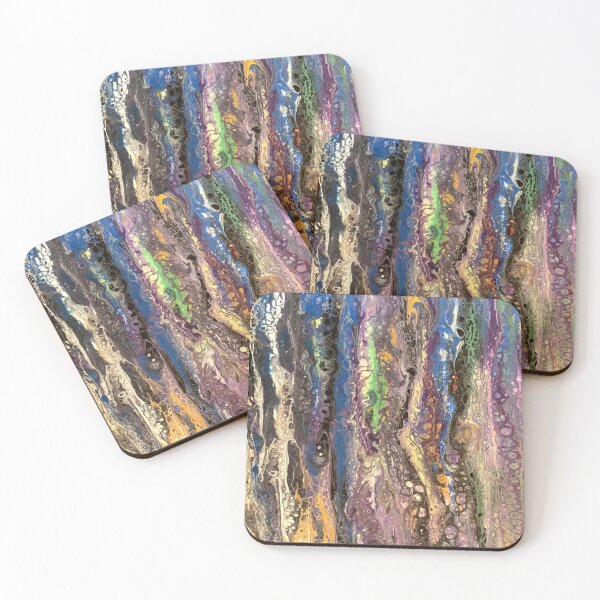 Item preview, Dirty Pour - Multicolor Layers Vertical designed and sold by CreativeBible.
