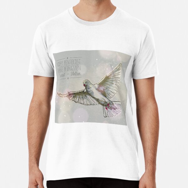 a dove ... "happy pentecos" Premium T-Shirt