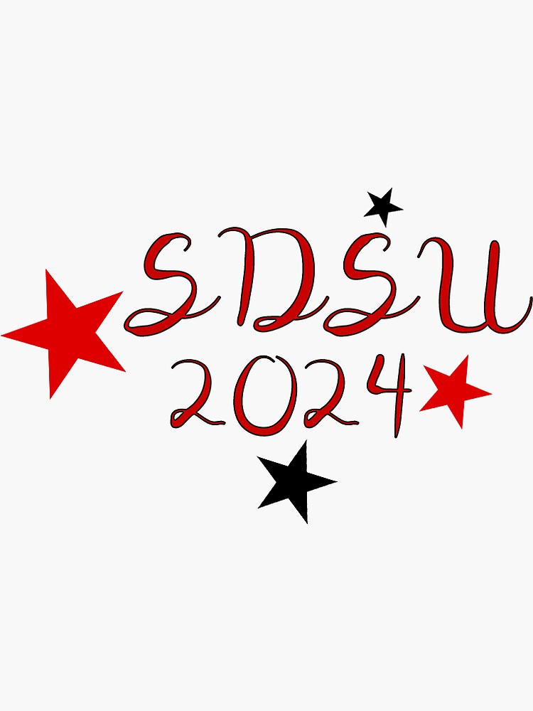 "San Diego State University SDSU "SDSU 2024" Sticker" Sticker by