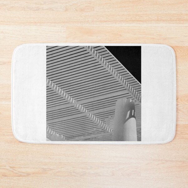 Item preview, Wooden shelter and sunshade construction, small village, Santorini island, Greece, black and white designed and sold by Santorini Gallery.