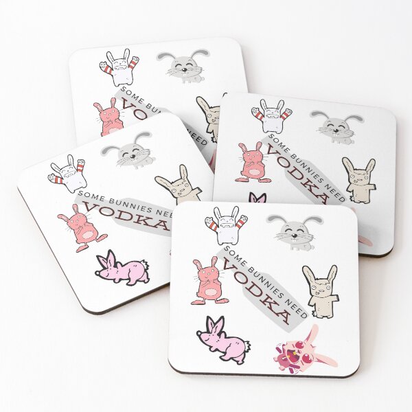 Item preview, SOME BUNNIES NEED VODKA FUNNY BUNNY RABBIT designed and sold by corner-shop.