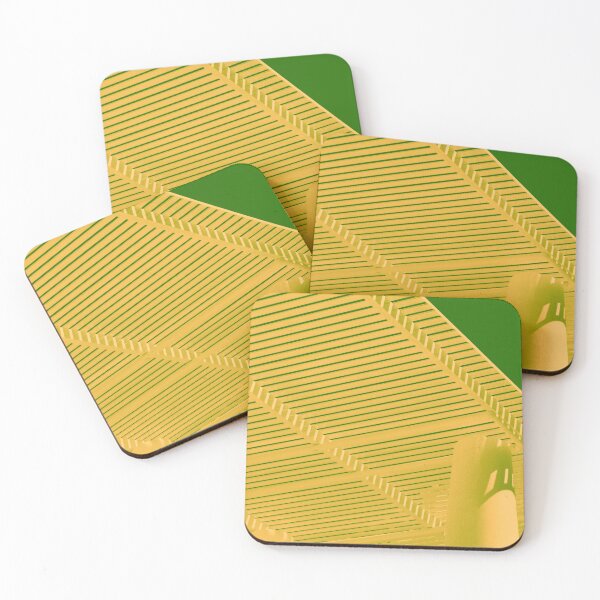 Item preview, Wooden shelter and sunshade construction, small village, Santorini island, Greece, yellow and green designed and sold by Santorini Gallery.