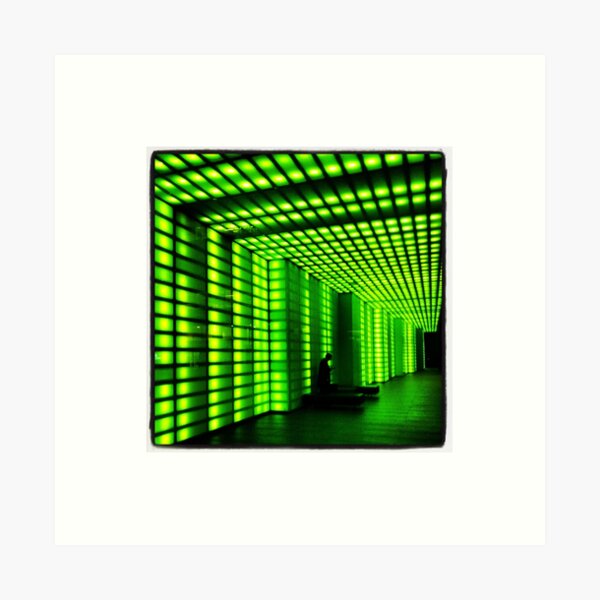 The green tunnel Art Print