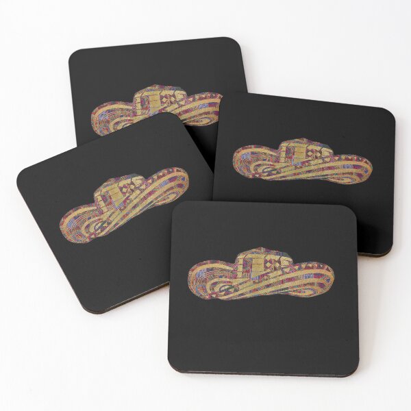 Item preview, Sombrero colombiano Vueltiao en Mola Pattern y Gold Leaf designed and sold by Diego-t.
