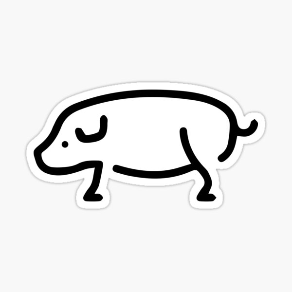 * 1 Sticker Cochon  * 