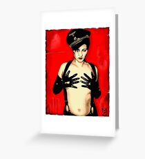Night Porter Cabaret Greeting Card