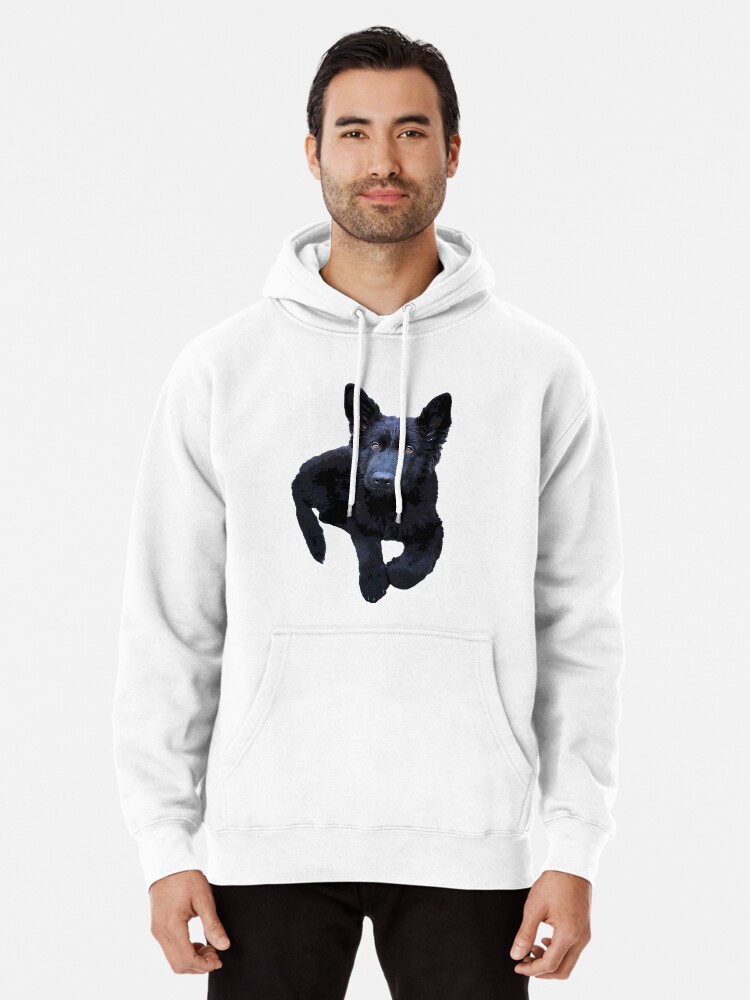gray hoodie the black dog sweatshirt sale