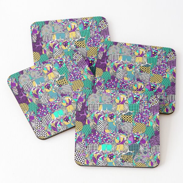 Item preview, crazy colour-way elks designed and sold by fgood.