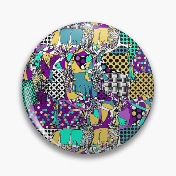 Item preview, crazy colour-way elks designed and sold by fgood.